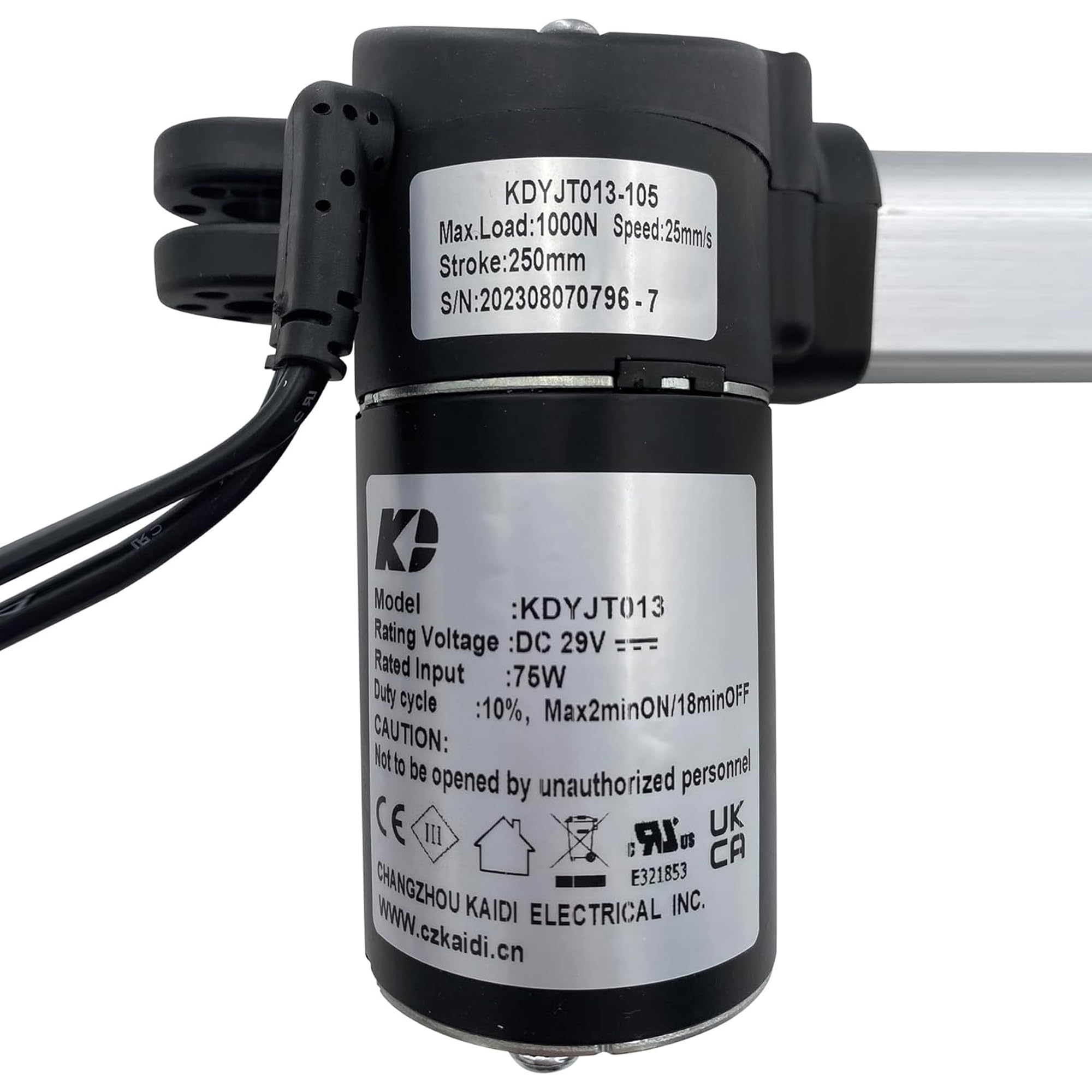Amazon.com: Kariwust Linear Actuator Kaidi Model KDYJT013-105